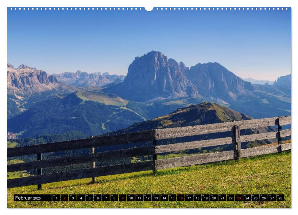Das Grödner Tal - Im Herzen der Dolomiten (CALVENDO Premium Wandkalender 2025)