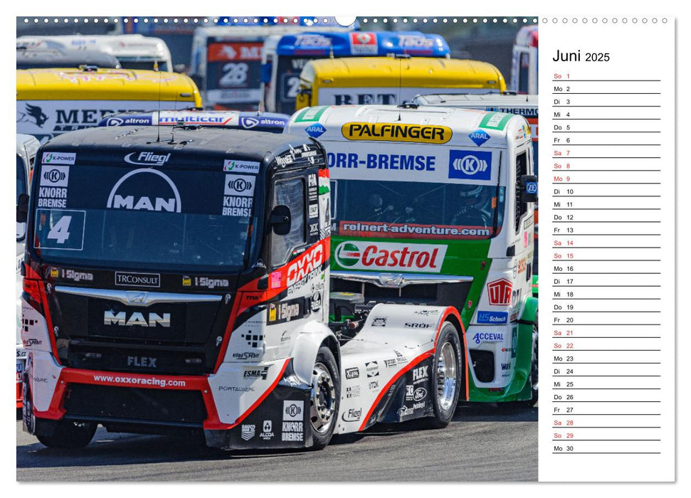 Faszination Truck Rennsport (CALVENDO Wandkalender 2025)