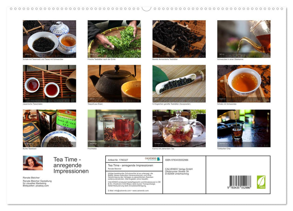 Tea Time - anregende Impressionen (CALVENDO Premium Wandkalender 2025)