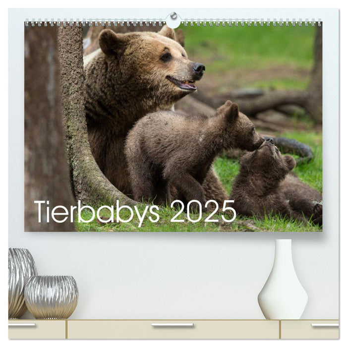 Tierbabys 2025 (CALVENDO Premium Wandkalender 2025)