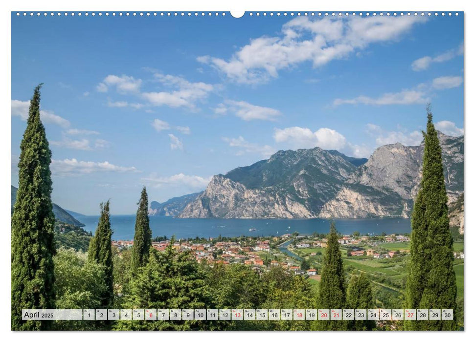 WUNDERBARER GARDASEE Riva del Garda und Torbole (CALVENDO Premium Wandkalender 2025)