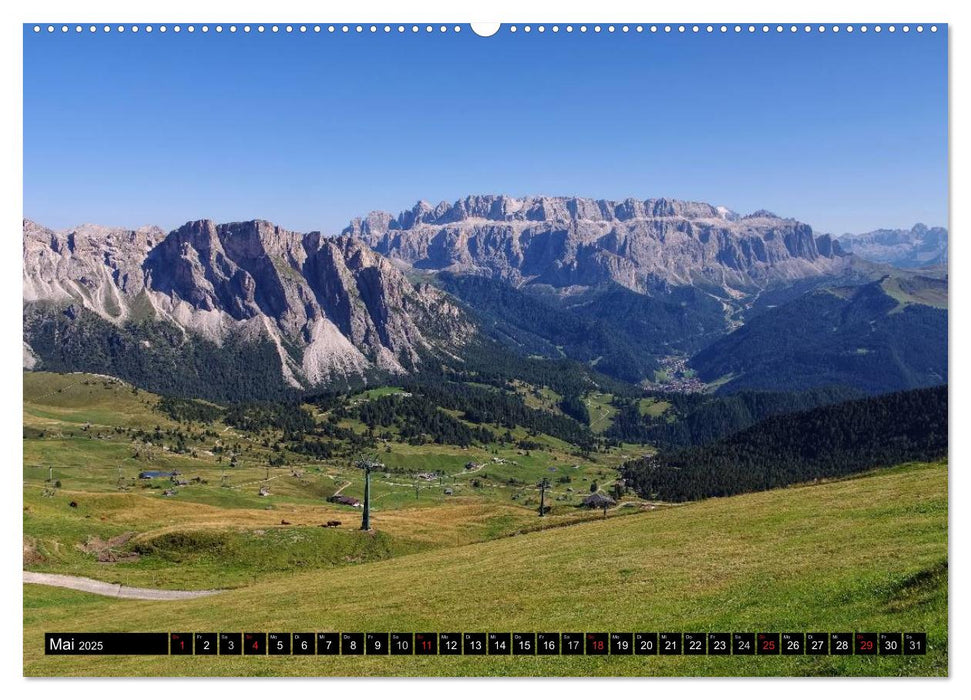 Sellagruppe - Traumhafte Ausblicke in den Dolomiten (CALVENDO Premium Wandkalender 2025)