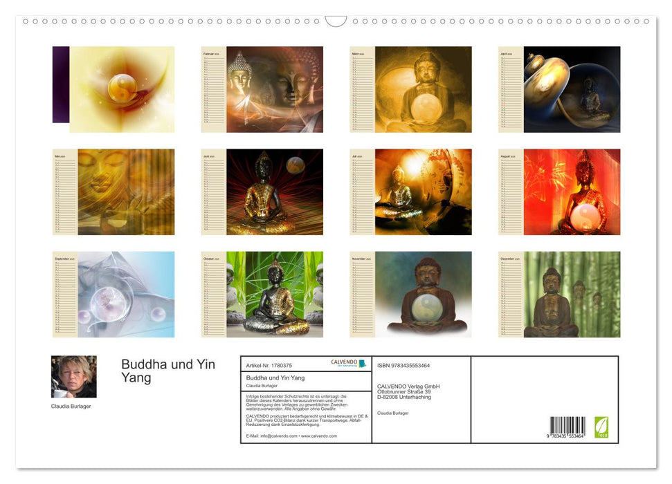 Buddha und Yin Yang (CALVENDO Wandkalender 2025)