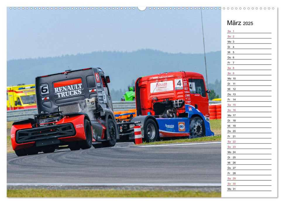 Faszination Truck Rennsport (CALVENDO Premium Wandkalender 2025)