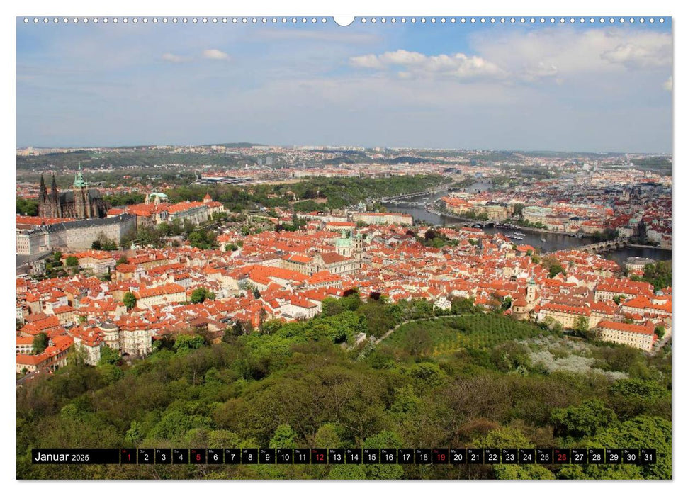 Prag - Zu Besuch in der Goldenen Stadt (CALVENDO Premium Wandkalender 2025)