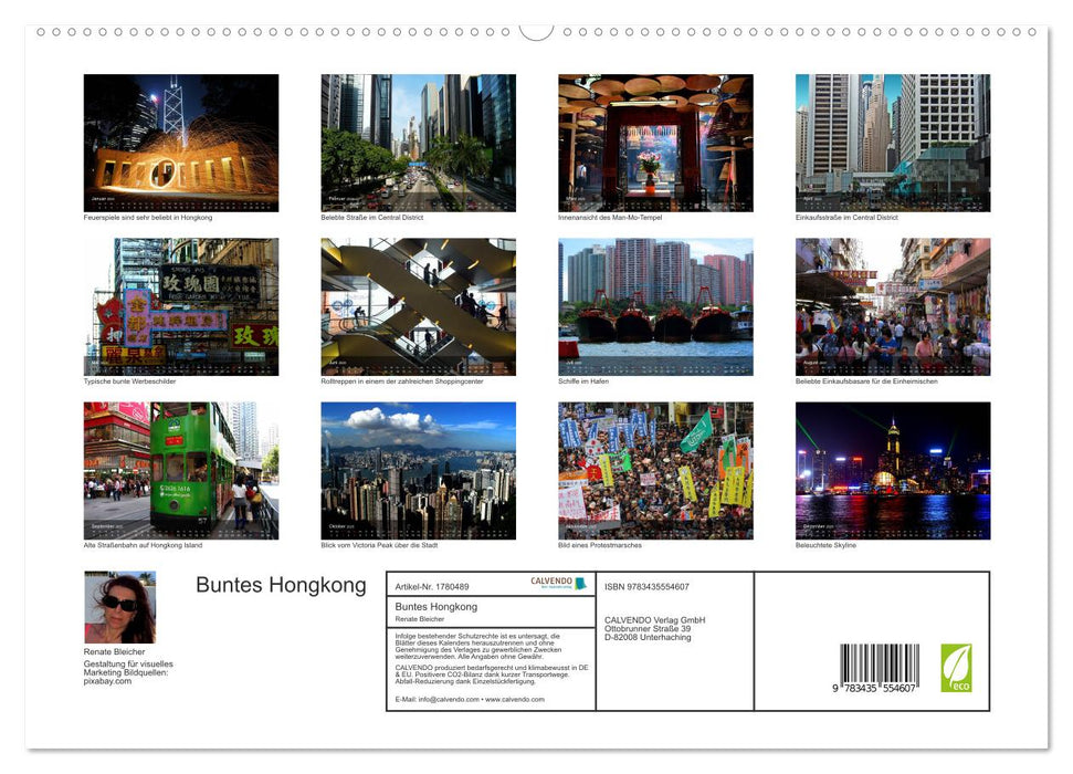 Buntes Hongkong (CALVENDO Premium Wandkalender 2025)