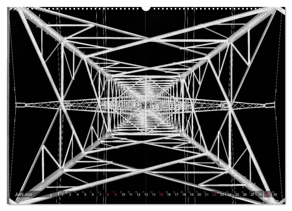 Struktur in Stahl (CALVENDO Premium Wandkalender 2025)
