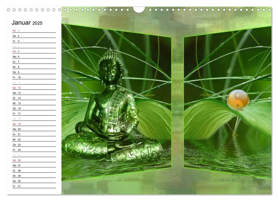 Buddha - Harmonie und Entspannung (CALVENDO Wandkalender 2025)
