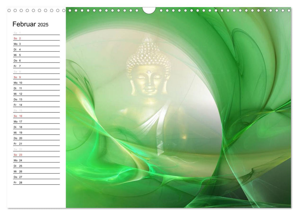 Buddha - Harmonie und Entspannung (CALVENDO Wandkalender 2025)