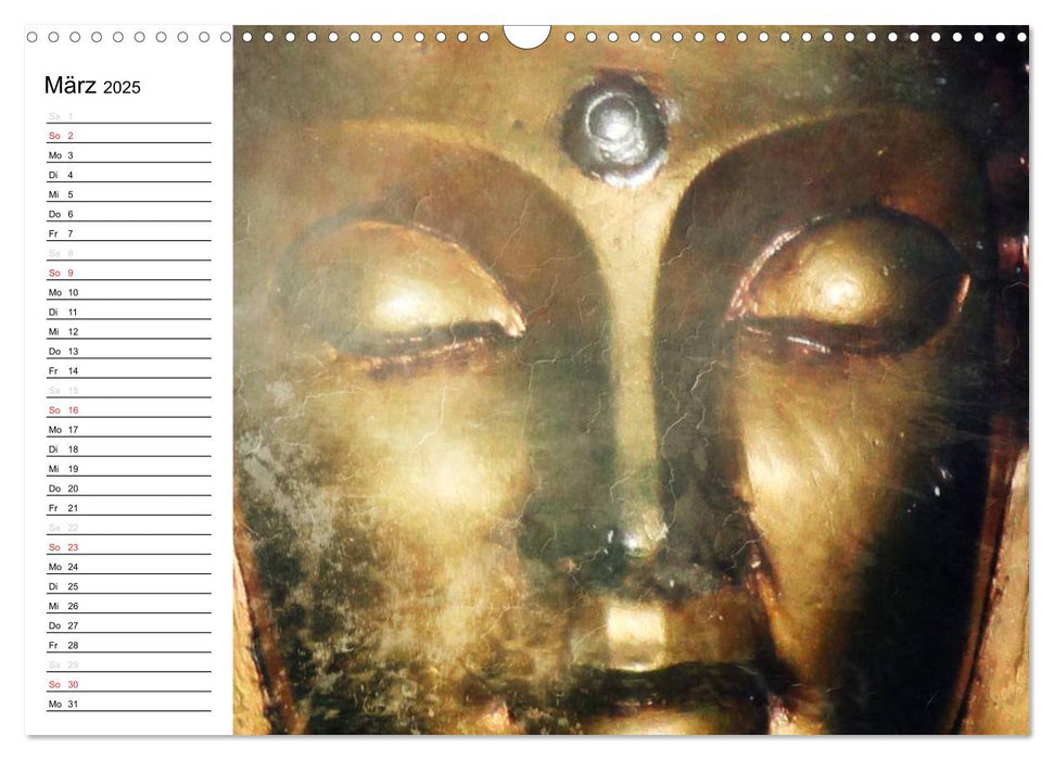 Buddha - Harmonie und Entspannung (CALVENDO Wandkalender 2025)