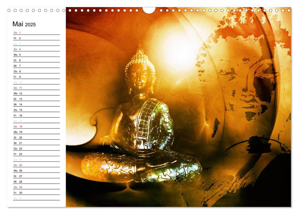 Buddha - Harmonie und Entspannung (CALVENDO Wandkalender 2025)