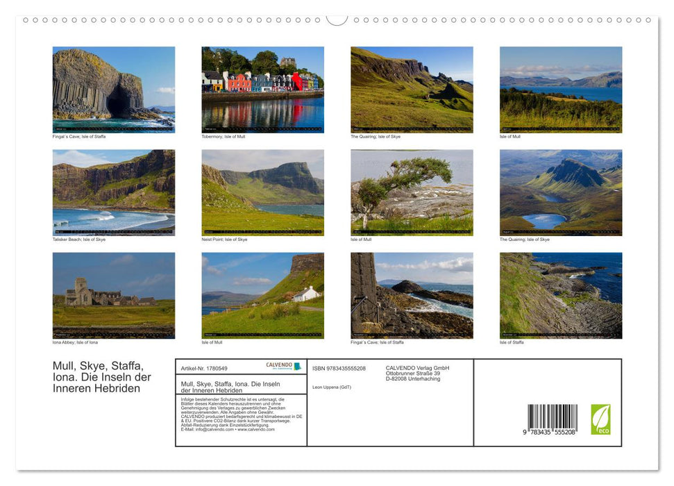 Mull, Skye, Staffa, Iona. Die Inseln der Inneren Hebriden (CALVENDO Premium Wandkalender 2025)