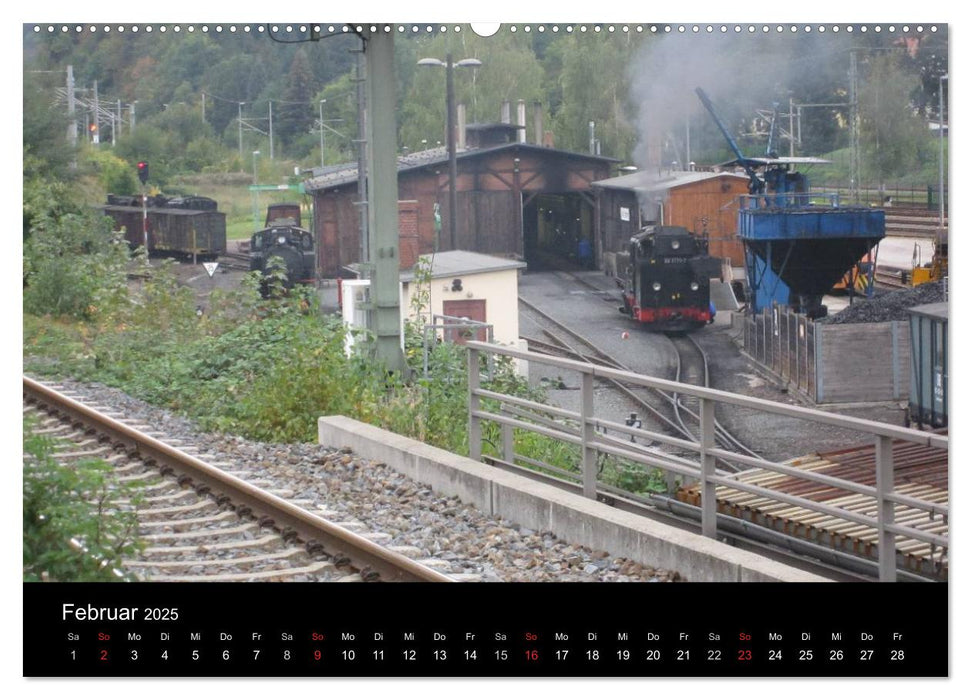 Sächsische Dampfeisenbahnen 2025 (CALVENDO Premium Wandkalender 2025)