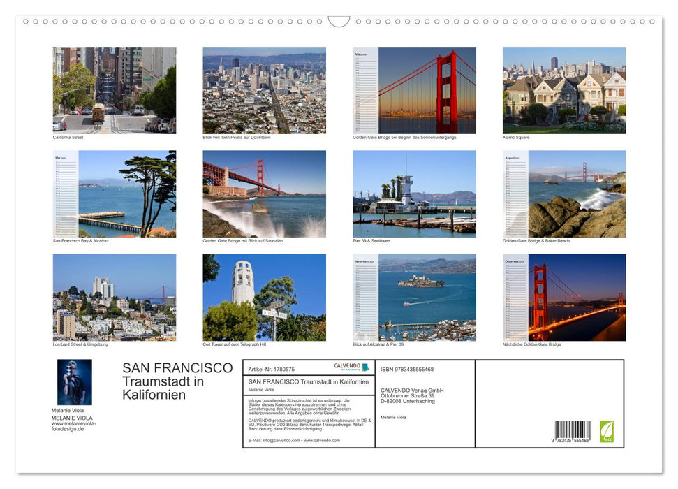 SAN FRANCISCO Traumstadt in Kalifornien (CALVENDO Wandkalender 2025)