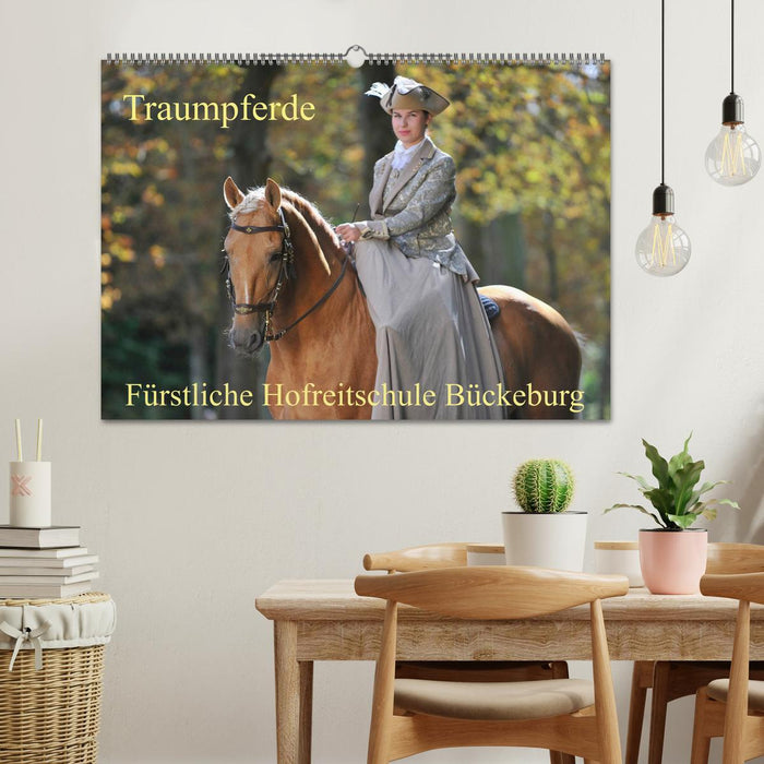 Traumpferde - Fürstliche Hofreitschule Bückeburg (CALVENDO Wandkalender 2025)