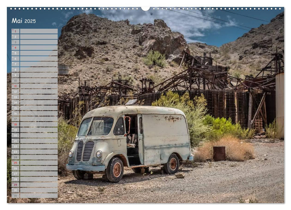 Vergessene Zeitzeugen entlang der Route 66 (CALVENDO Wandkalender 2025)