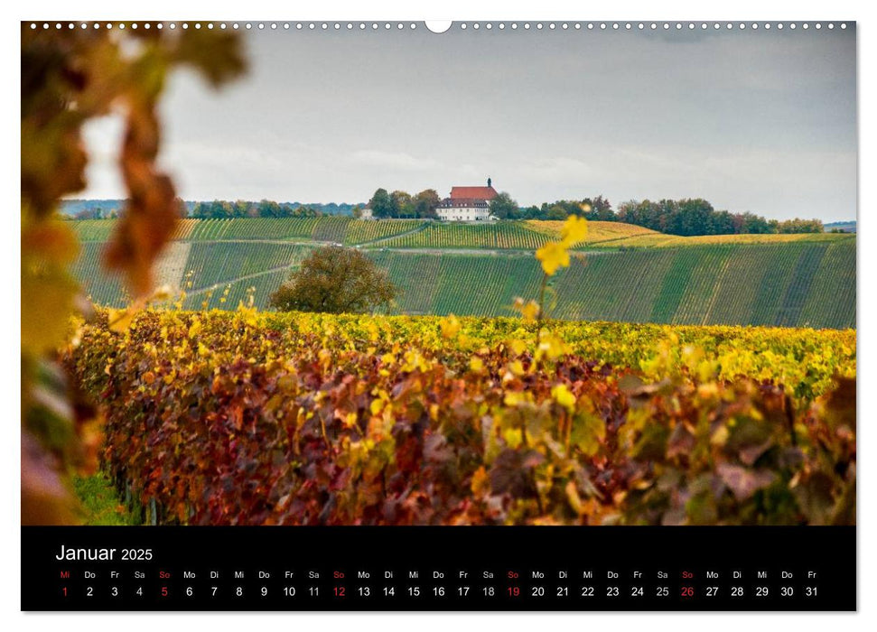 Sommerach - Perle der Mainschleife (CALVENDO Premium Wandkalender 2025)