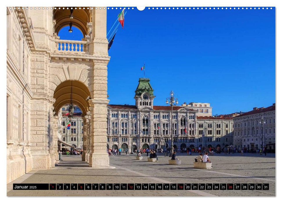 Triest - Habsburger Erbe und italienisches Flair (CALVENDO Premium Wandkalender 2025)