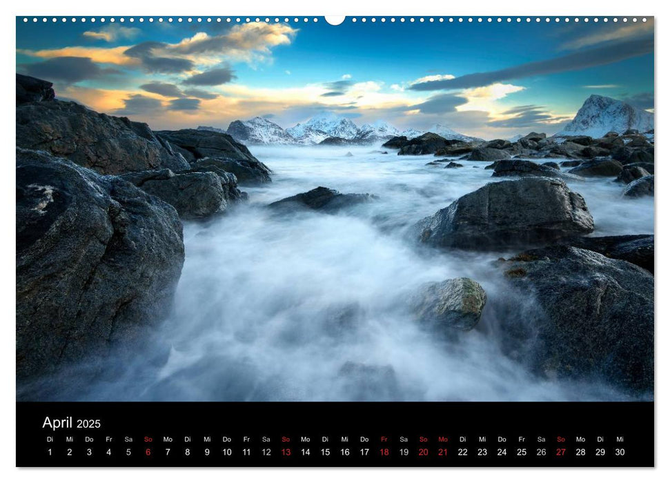 Lofoten Land des Lichts (CALVENDO Premium Wandkalender 2025)