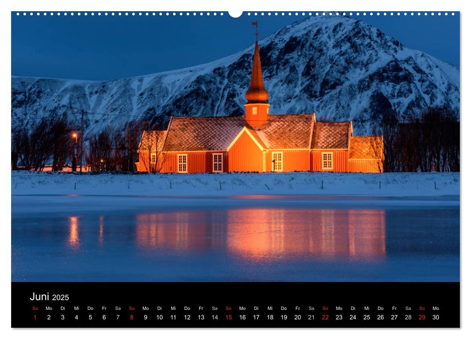 Lofoten Land des Lichts (CALVENDO Premium Wandkalender 2025)