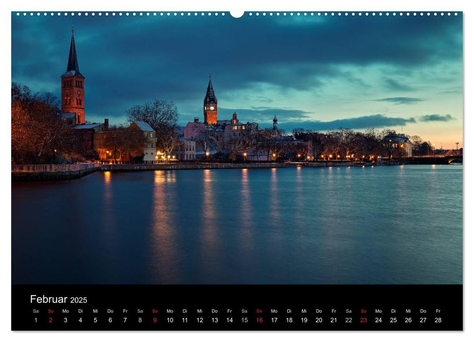 Berlin zwischen Tag und Nacht (CALVENDO Premium Wandkalender 2025)