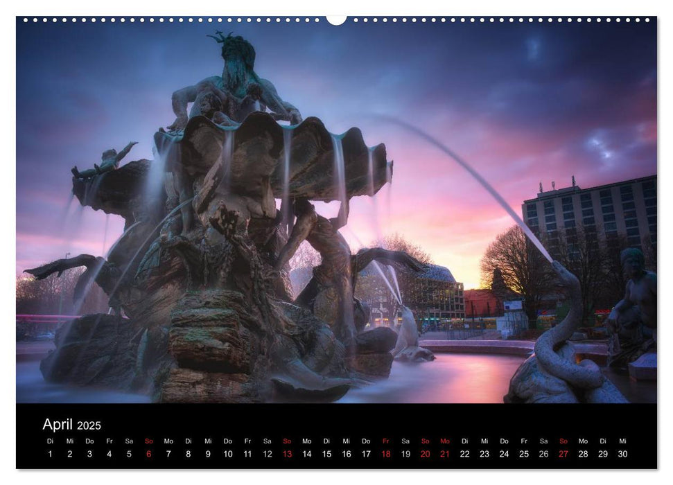 Berlin zwischen Tag und Nacht (CALVENDO Premium Wandkalender 2025)