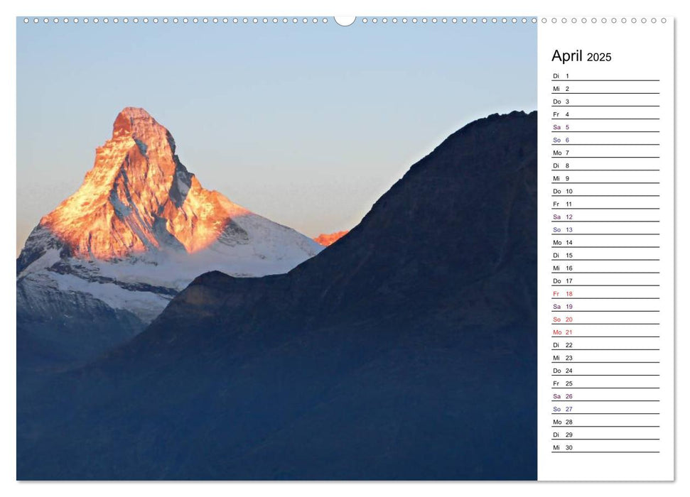 Matterhorn. Der Berg der Berge (CALVENDO Wandkalender 2025)