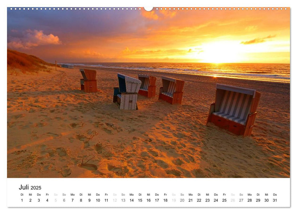 Sylt, der nordfriesische Inseltraum (CALVENDO Premium Wandkalender 2025)