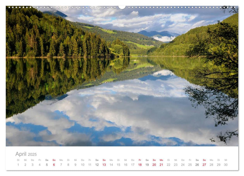 bekannte und unbekannte Gewässer in Südtirol (CALVENDO Wandkalender 2025)