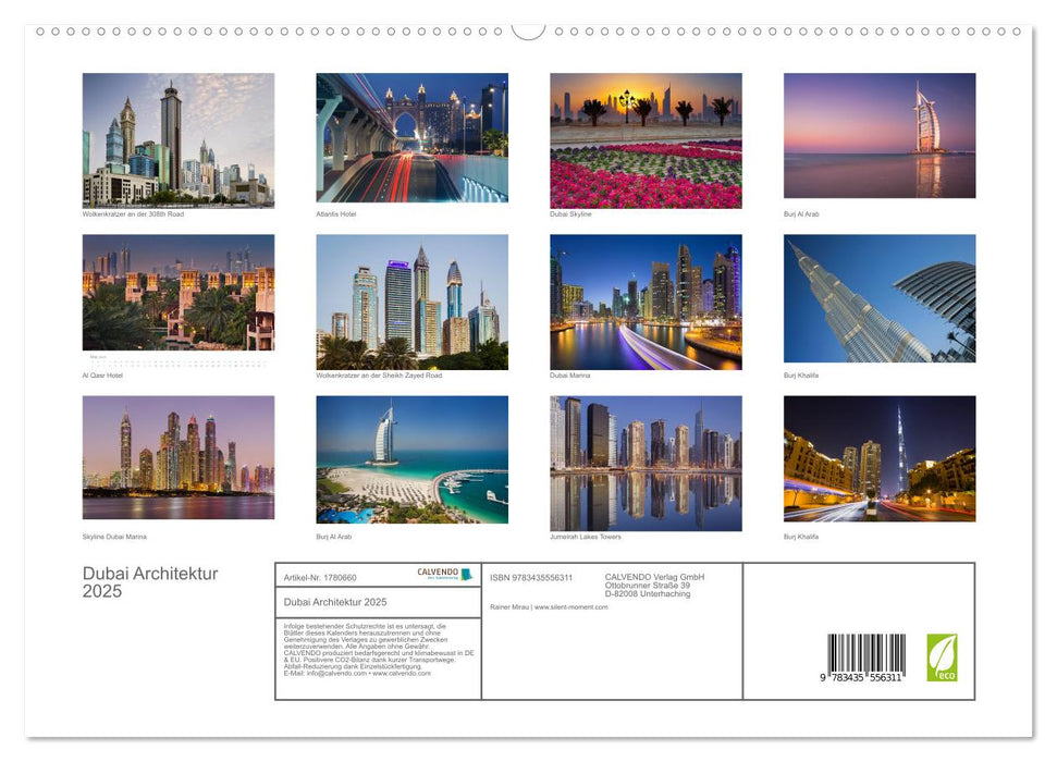 Dubai Architektur 2025 (CALVENDO Premium Wandkalender 2025)