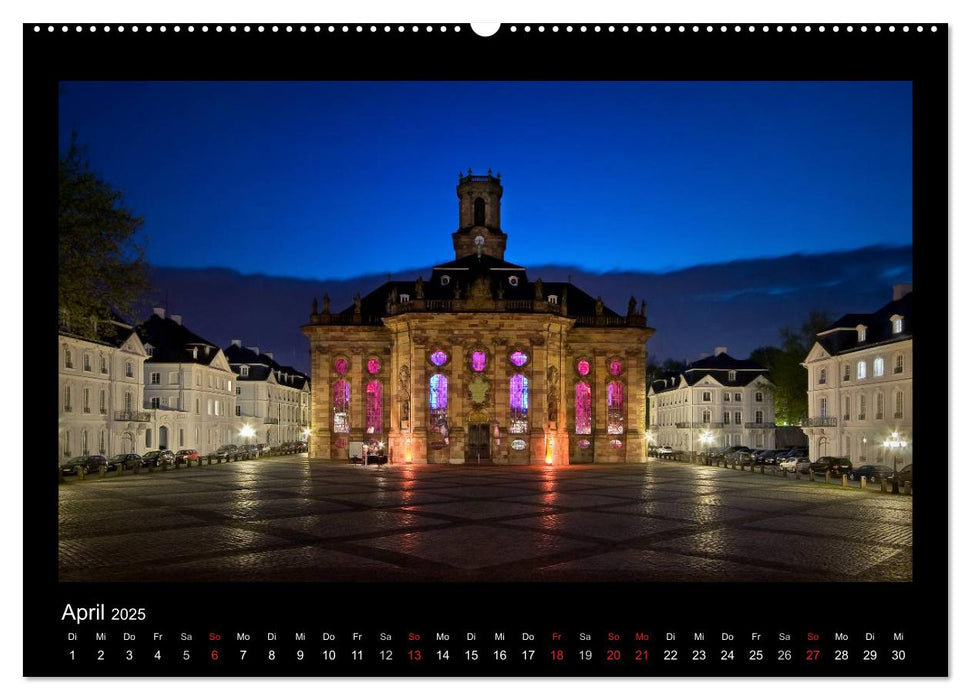 Saarbrücker Nächte (CALVENDO Premium Wandkalender 2025)