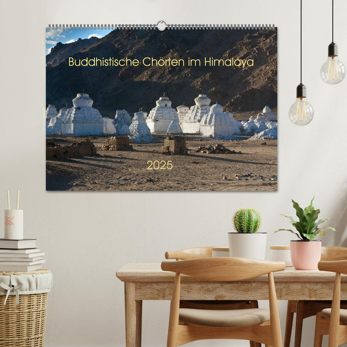 Buddhistische Chörten im Himalaya (CALVENDO Wandkalender 2025)