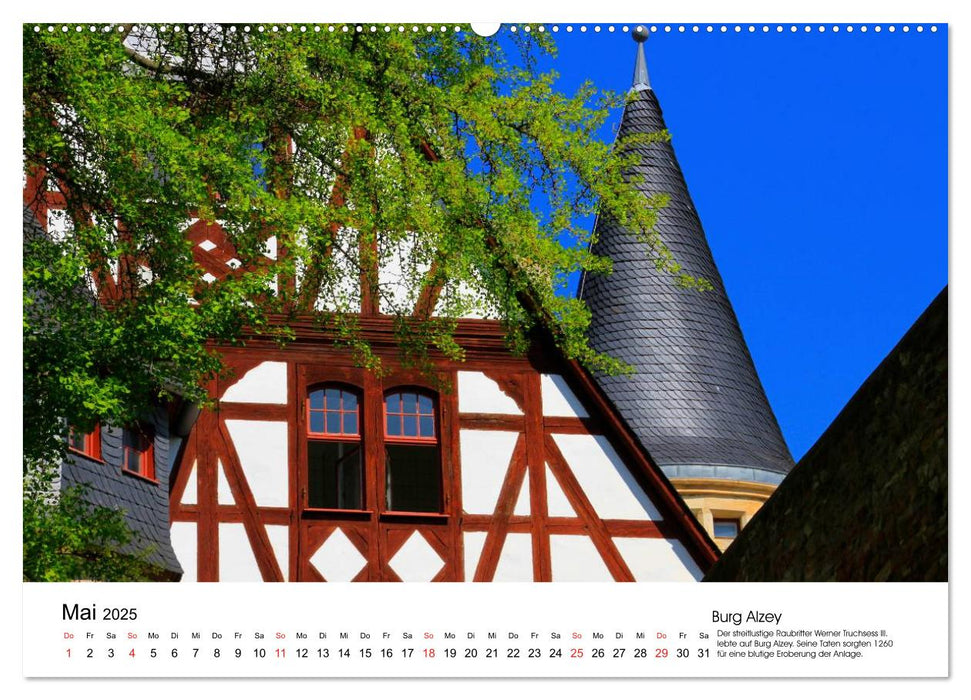 Deutschlands Burgen - Burgen, Schlösser und Ruinen (CALVENDO Wandkalender 2025)