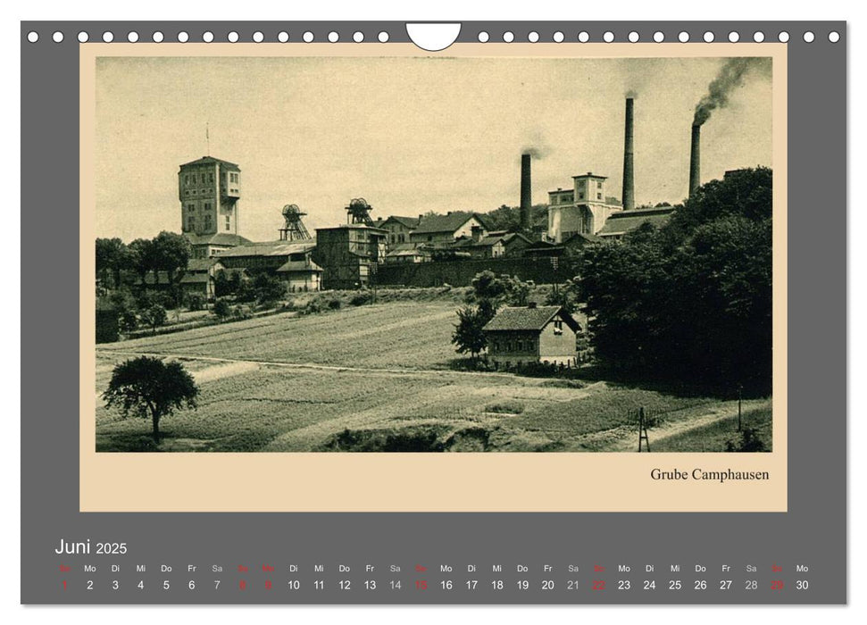 Saarland - vunn domols (frieher), Industrieanlagen (CALVENDO Wandkalender 2025)