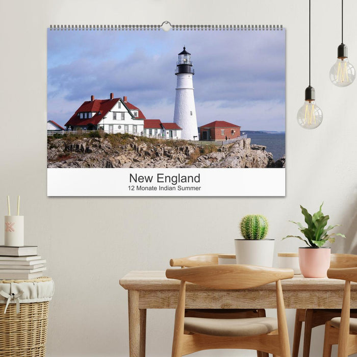 New England - 12 Monate Indian Summer (CALVENDO Wandkalender 2025)