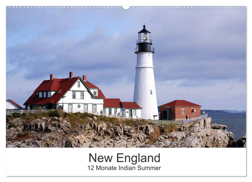 New England - 12 Monate Indian Summer (CALVENDO Wandkalender 2025)