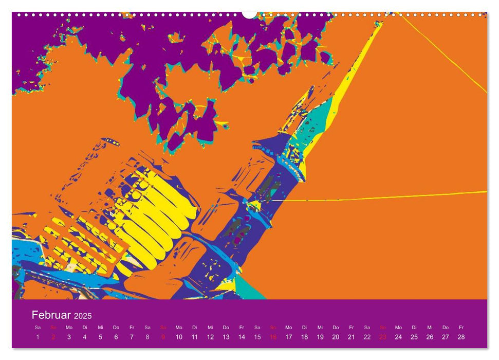 WIEN popartig (CALVENDO Premium Wandkalender 2025)