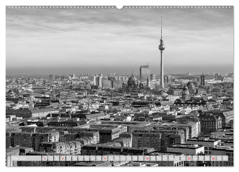 Berliner Ansichten in Schwarz und Weiß (CALVENDO Premium Wandkalender 2025)