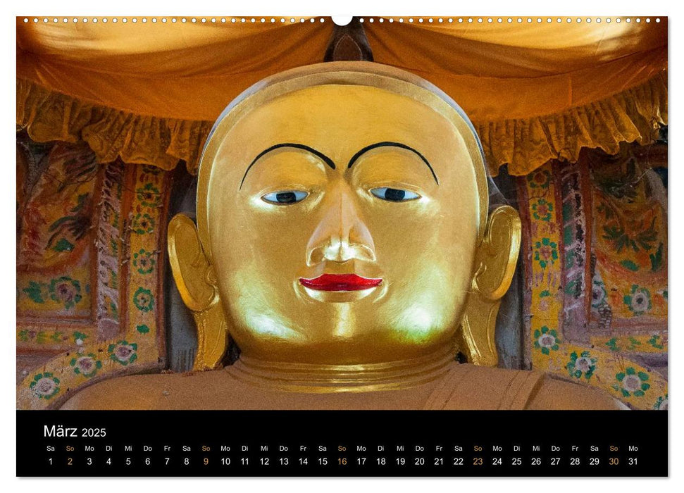 Tempel von Bagan (CALVENDO Premium Wandkalender 2025)