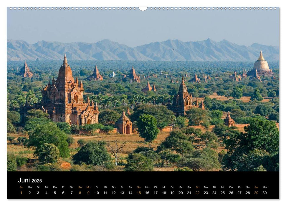 Tempel von Bagan (CALVENDO Premium Wandkalender 2025)