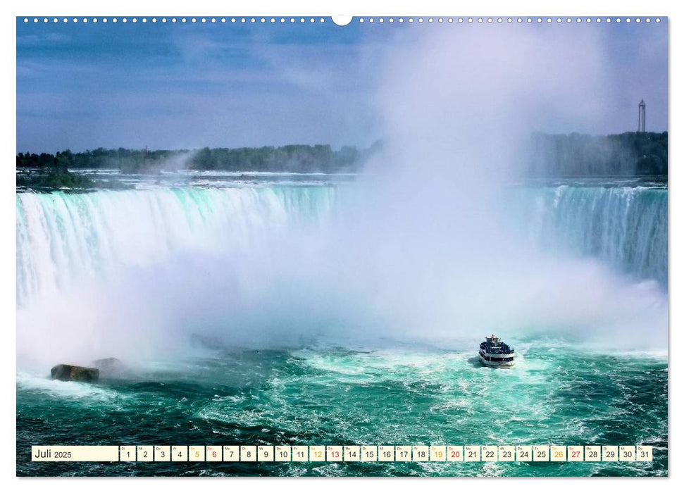 Niagarafälle - American Falls und Horseshoe Fall (CALVENDO Premium Wandkalender 2025)