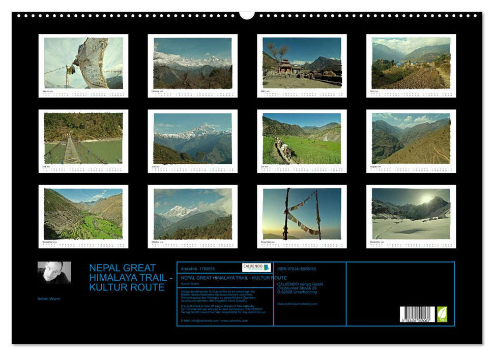 NEPAL GREAT HIMALAYA TRAIL - KULTUR ROUTE (CALVENDO Wandkalender 2025)