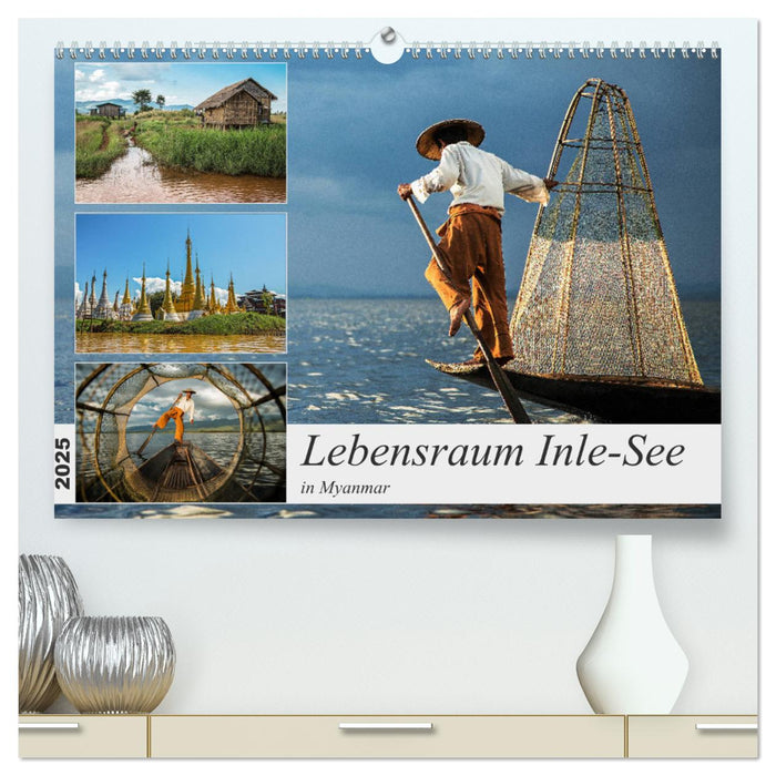 Lebensraum Inle-See in Myanmar (CALVENDO Premium Wandkalender 2025)