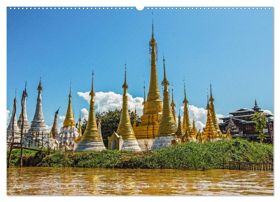 Lebensraum Inle-See in Myanmar (CALVENDO Premium Wandkalender 2025)