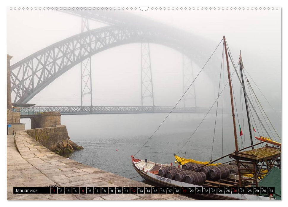 Porto - Die Handelsstadt am Douro (CALVENDO Premium Wandkalender 2025)