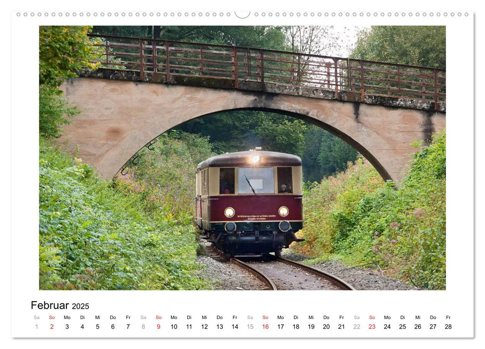 Mit der Eisenbahn in die Fränkische Schweiz (CALVENDO Wandkalender 2025)