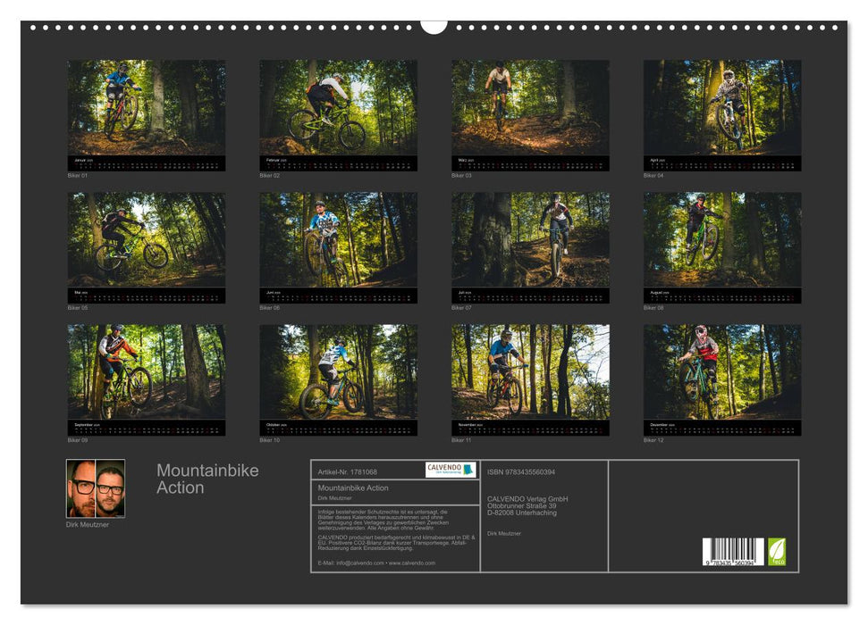 Mountainbike Action (CALVENDO Wandkalender 2025)