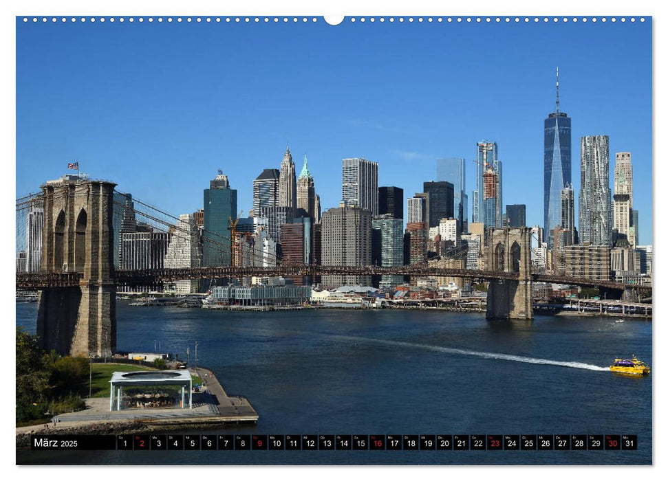 New York City - Zwischen Hudson und East River (CALVENDO Wandkalender 2025)