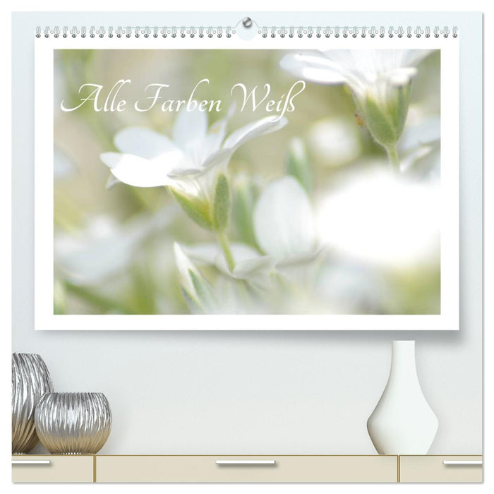 Alle Farben weiss (CALVENDO Premium Wandkalender 2025)