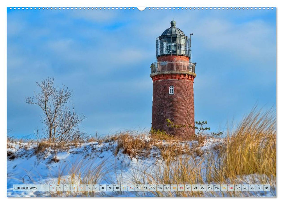 Leuchttürme - maritime Wegweiser in Deutschland (CALVENDO Wandkalender 2025)